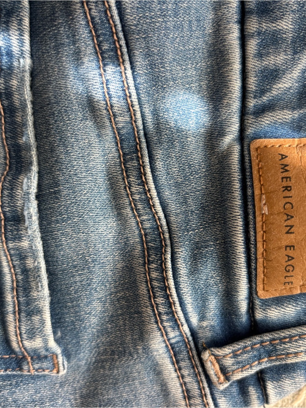American Eagle Flared Curvy Super High Rise Jeans - Petite Length - Picture 3 of 9